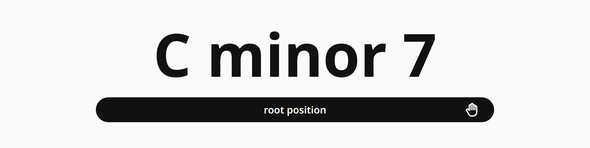 A chord name written out in full instead of as a symbol.