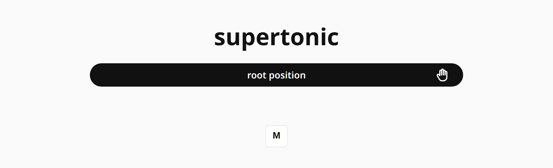 The question “supertonic” in root position.