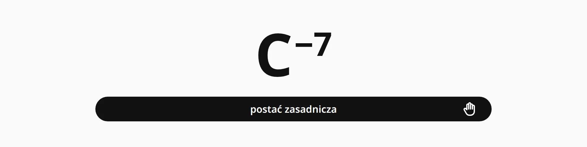 Ten sam akord w zapisie jazzowym.