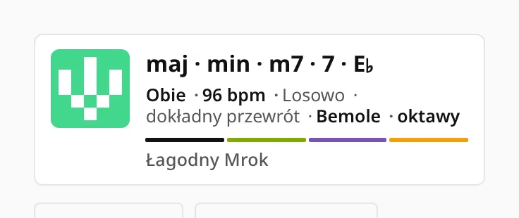 Karta ćwiczenia z abstrakcyjnym wzorem.