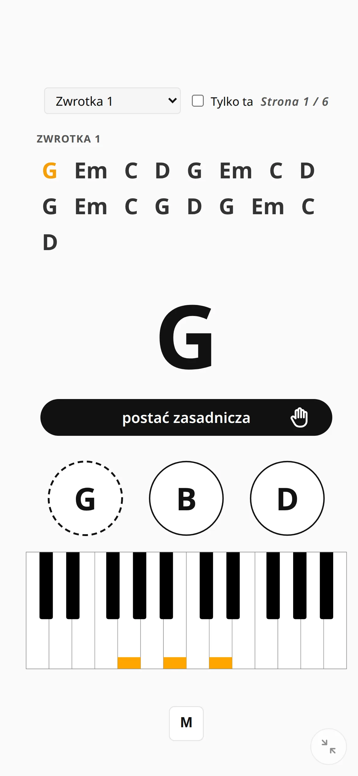 Ćwiczenie piosenki na telefonie.