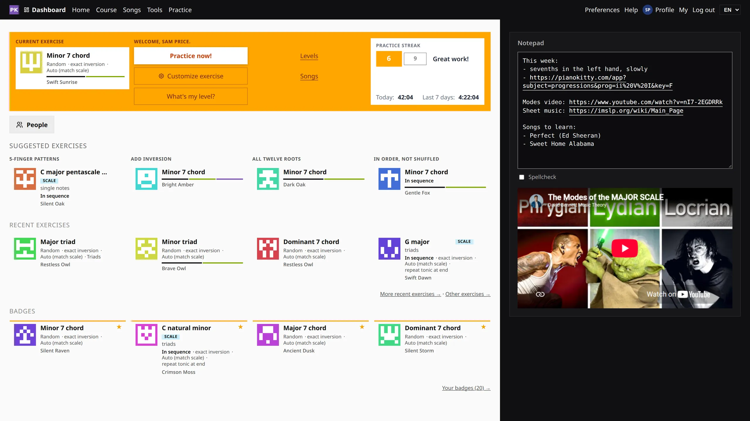 Your dashboard